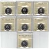 Image 1 : 50¢ ICCS-PCCS Proof Like Lot of 7 pcs, Professional Coin Certification System