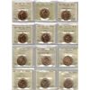 Image 1 : $1. ICCS-PCCS Lot of 12 pcs Professional Coin Certification System