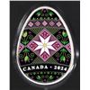 2024 Canada $20 Dollars PYSANKA 1oz .9999 Pure Silver Easter Egg Shaped Coin