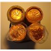 1983-85-88-2011 1¢ 4 rolls lot All BU