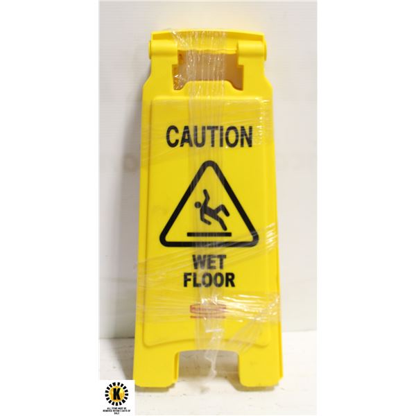 LOT OF 3 CAUTION WET FLOOR SIGNS