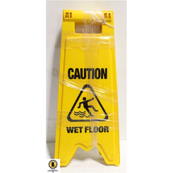 LOT OF 3 CAUTION WET FLOOR SIGNS