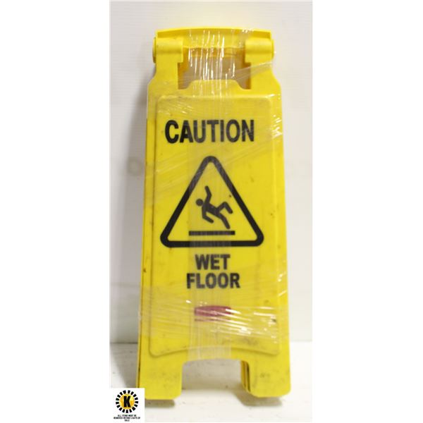 LOT OF 3 CAUTION WET FLOOR SIGNS