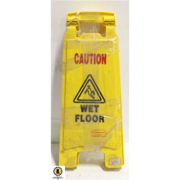 LOT OF 3 CAUTION WET FLOOR SIGNS