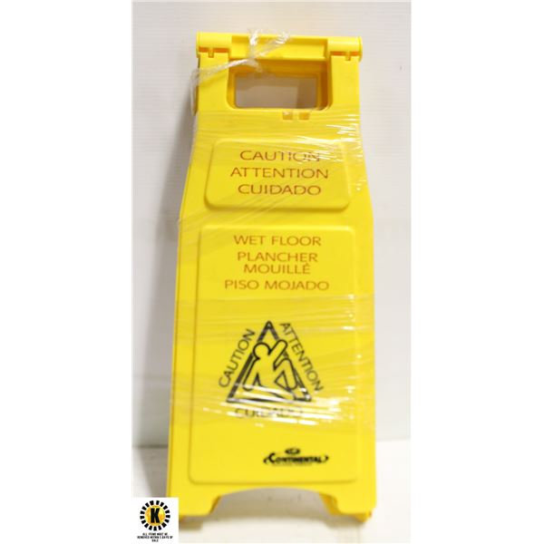 LOT OF 3 CAUTION WET FLOOR SIGNS