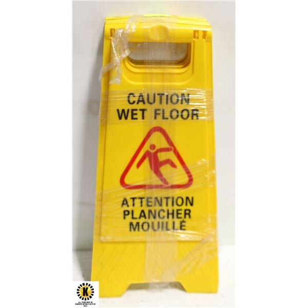 LOT OF 3 CAUTION WET FLOOR SIGNS