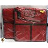 Image 1 : LOT OF 2 NEW FAUX LEATHER PIZZA DELIVERY BAGS