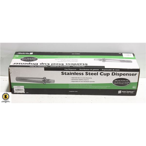 SAN JAMAR C6400C IN-COUNTER ST. STEEL MED SIZE CUP