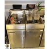 Image 1 : BANK OF 2 FRYMASTER DUAL BASKET 40LBS DEEP FRYERS