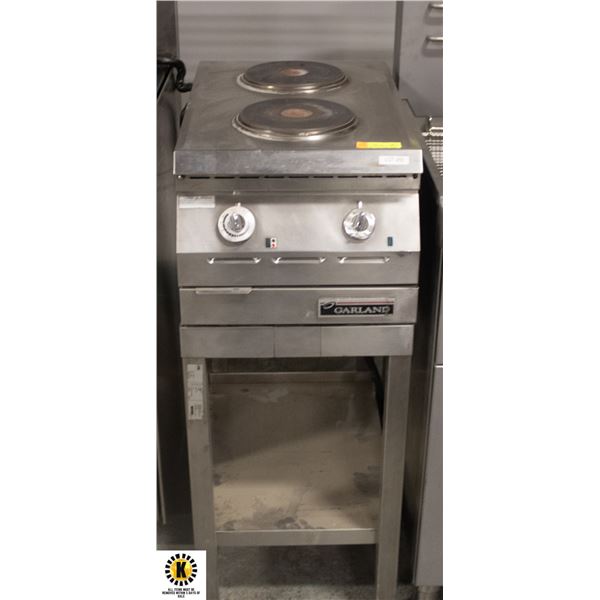 GARLAND DUAL ELECTRIC SOLID HOT PLATE W/ STAND