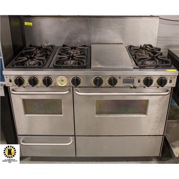 5 STAR 48" FREE STANDING DUAL FUEL 6 BURNER RANGE