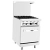 Image 1 : ATOSA 4 BURNER 1 OVEN GAS RESTAURNT RANGE