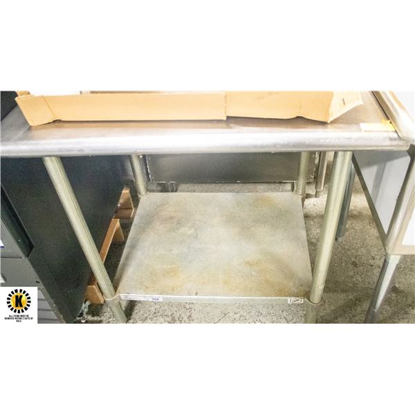 DUKE ST. STEEL WORK TABLLE W/ UNDERSHELF 36"T X