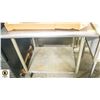 Image 1 : DUKE ST. STEEL WORK TABLLE W/ UNDERSHELF 36"T X