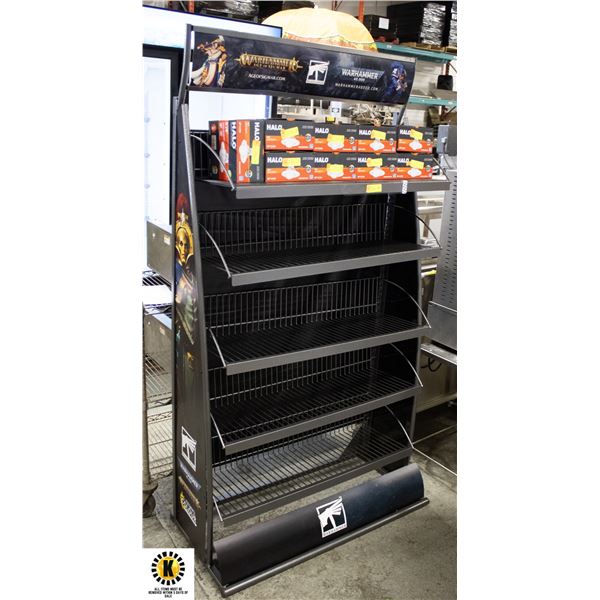 NEWLY ASSEMBLED "WARHAMMER" 5 SHELF PRODUCT RACK
