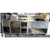Image 1 : 96" PREP / WORK STATION W/ SINK WELL TAP