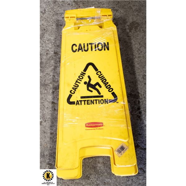 LOT OF 3 CAUTION WET FLOOR SIGNS