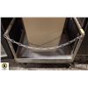 Image 1 : GALVINIZED STEEL 3-SIDED CART W/ CHAIN FRONT