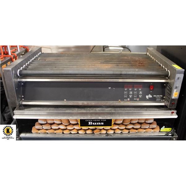 STAR GRILL-MAX PRO HOTDOG ROLLER & BUN WARMER