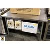 Image 1 : 48"X30"X34" S/S WORK TABLE W/ UNDER SHELF