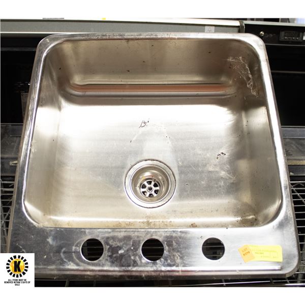 7"DEEP SINGLE WELL S/S SINK