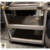 Image 1 : GREY 3 TEIR RUBBERMAID UTILITY CART