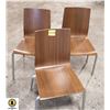 Image 1 : LOT OF 6 WOOD DINNING CHAIRS
