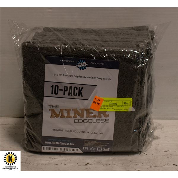 MICROFIBER TOWEL, THE RAG COMPANY MINER-