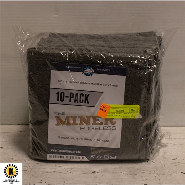 MICROFIBER TOWEL, THE RAG COMPANY MINER-