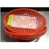 Image 2 : 8 NEW DINER STYLE CLASSIC ORANGE SERVING BASKETS