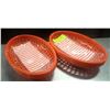 Image 1 : 8 NEW DINER STYLE CLASSIC ORANGE SERVING BASKETS