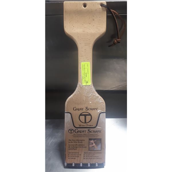 THE GREAT SCRAPE BBQ GRILL SCRAPER W/ LOOP - NEW