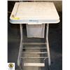 Image 1 : WHITE CLEANING BAG CART W/ FOOT ACTIVATED LID