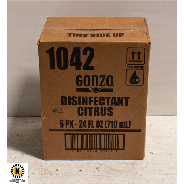 8 CASES OF GONZO CITRUS DISINFECTANT