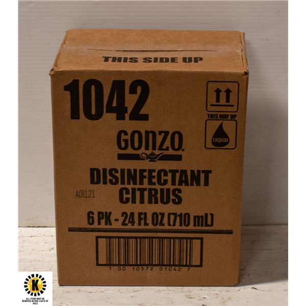 8 CASES OF GONZO CITRUS DISINFECTANT