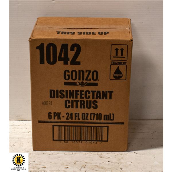 8 CASES OF GONZO CITRUS DISINFECTANT