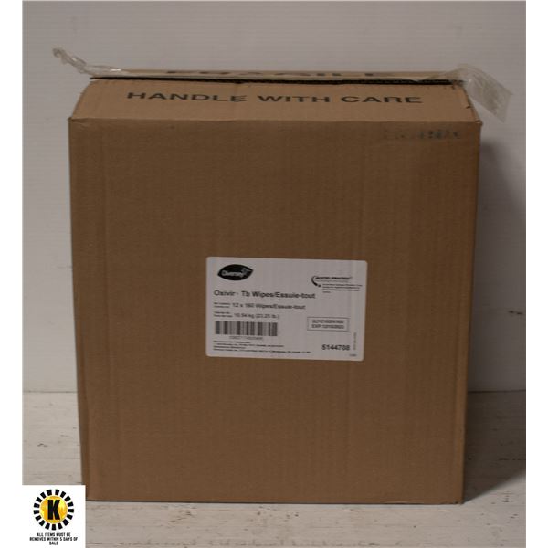 CASE OF DIVERSEY ANTISEPTIC WIPES  12X 160 WIPES