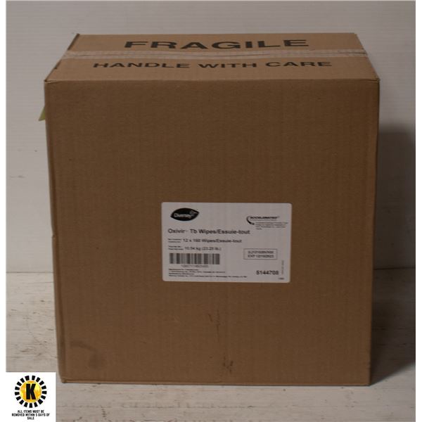CASE OF DIVERSEY ANTISEPTIC WIPES  12X 160 WIPES