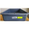 Image 1 : NEW GREY MEAT TOTE BOX / BUS PAN 20" X 15" X 5"