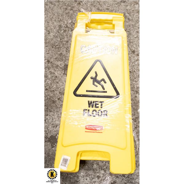 LOT OF 3 CAUTION WET FLOOR SIGNS