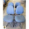 Image 1 : LOT OF 4 OFFICE CHAIRS