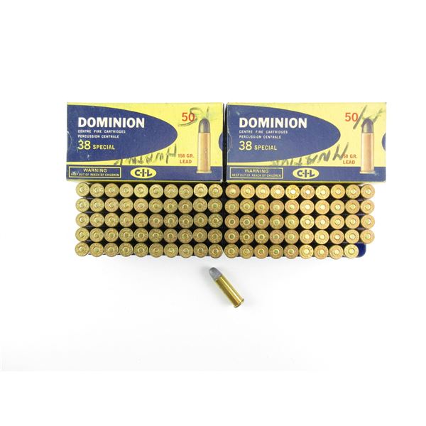 DOMINION .38 SPECIAL AMMO LOT