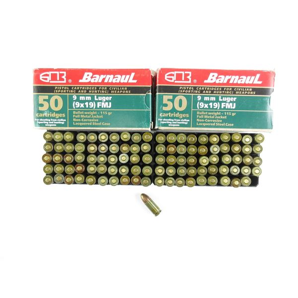 BARNAUL 9MM LUGER AMMO LOT