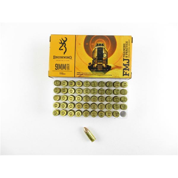 BROWNING 9MM LUGER AMMO LOT