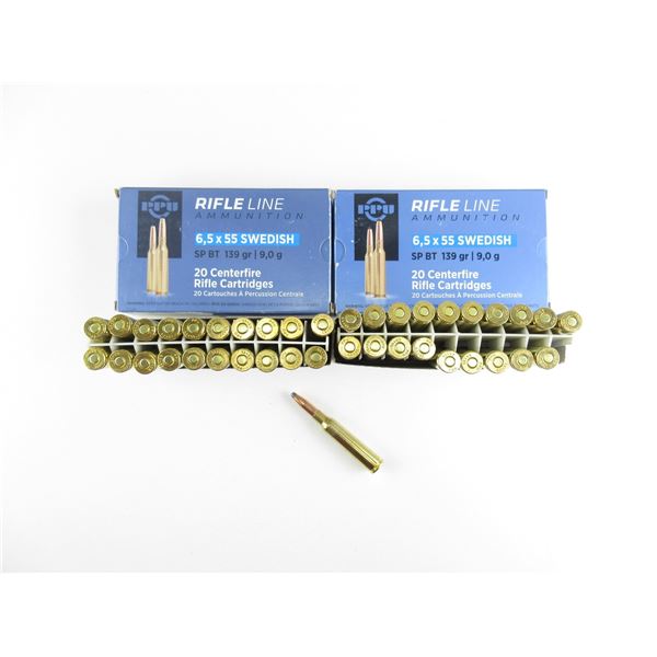 PPU 6.5X55 SWEDISH AMMO LOT