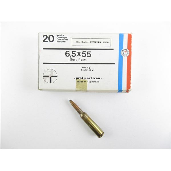 PRVI PARTIZAN 6.5X55MM AMMO LOT