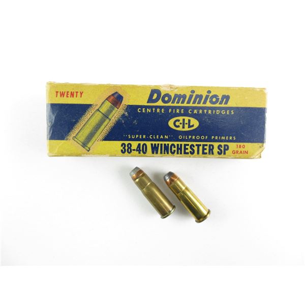 ASSORTED .38-40 WIN AMMO LOT