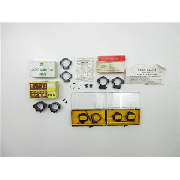 ASSORTED SCOPE RINGS LOT