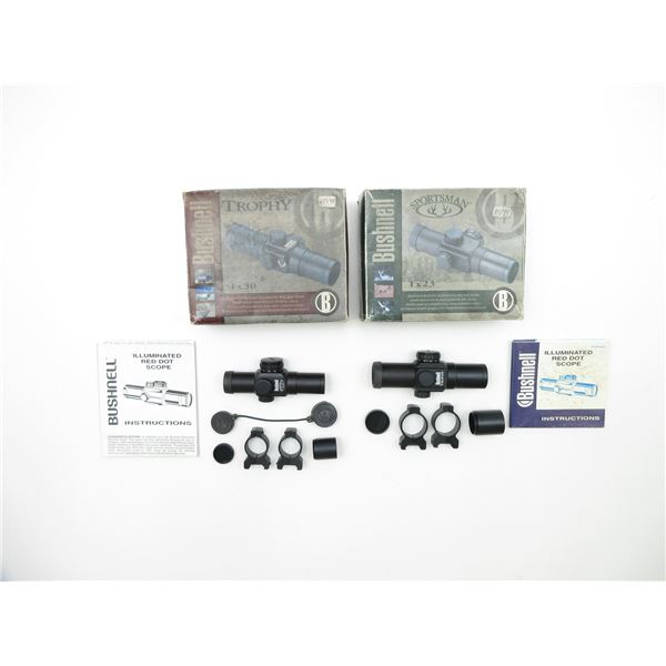 ASSORTED BUSHNELL RED DOT SCOPES LOT