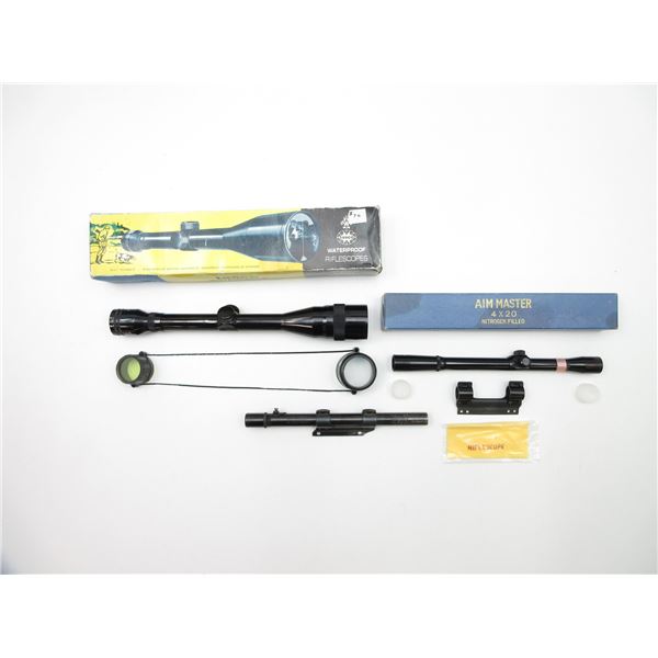 ASSORTED RIFLE SCOPES LOT